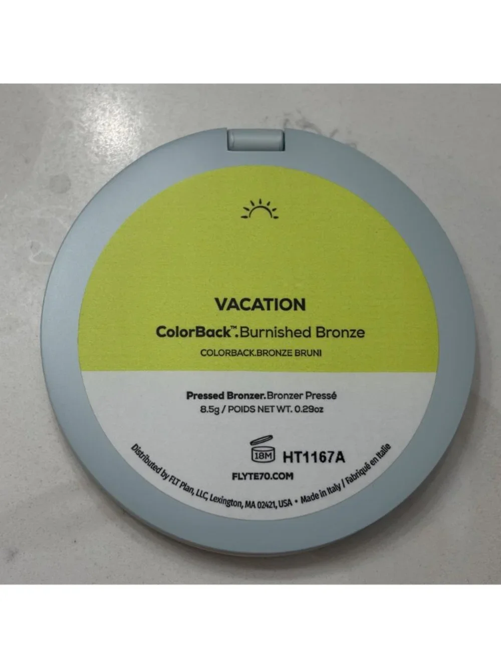 FLYTE.70 ColorBack Burnished Bronzer Vacation Sun Kissed Glow NIB Makeup NEW